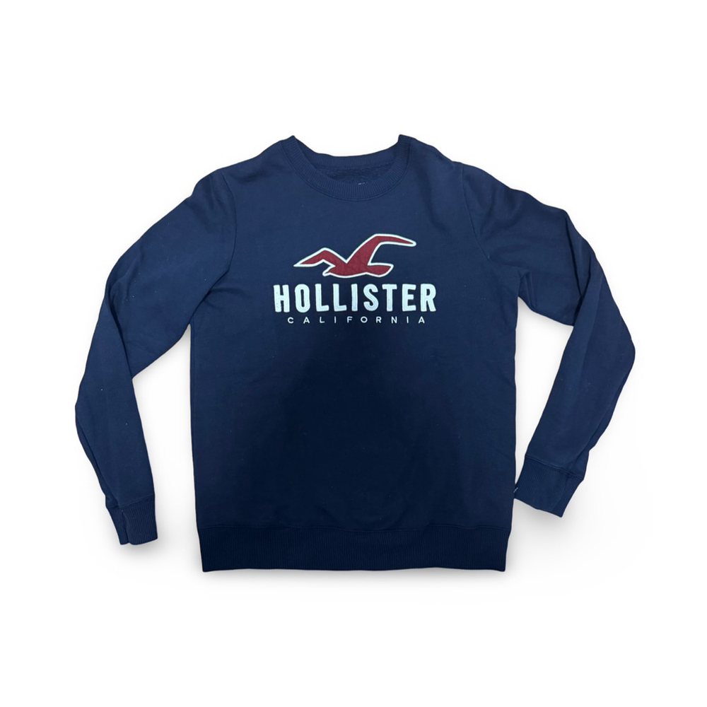 Hollister Navy Blue Crewneck Sweatshirt -‎ Size Small